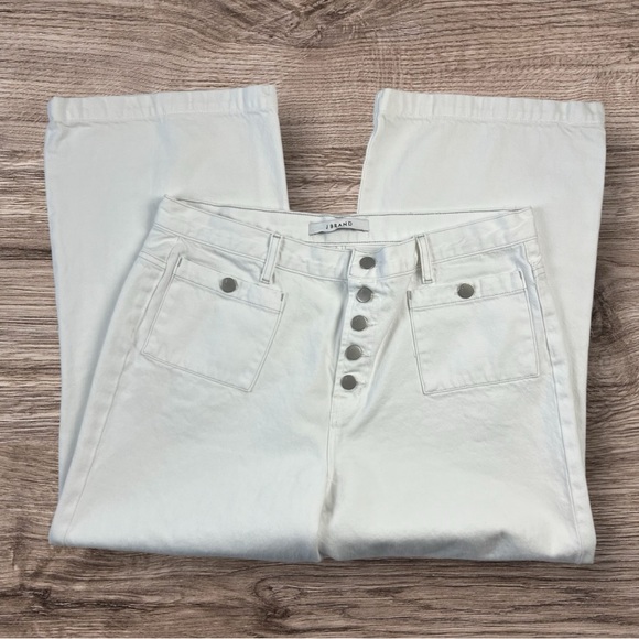 J Brand Joan High Rise Wide Leg Cropped Jeans Sz:32 - Picture 8 of 16